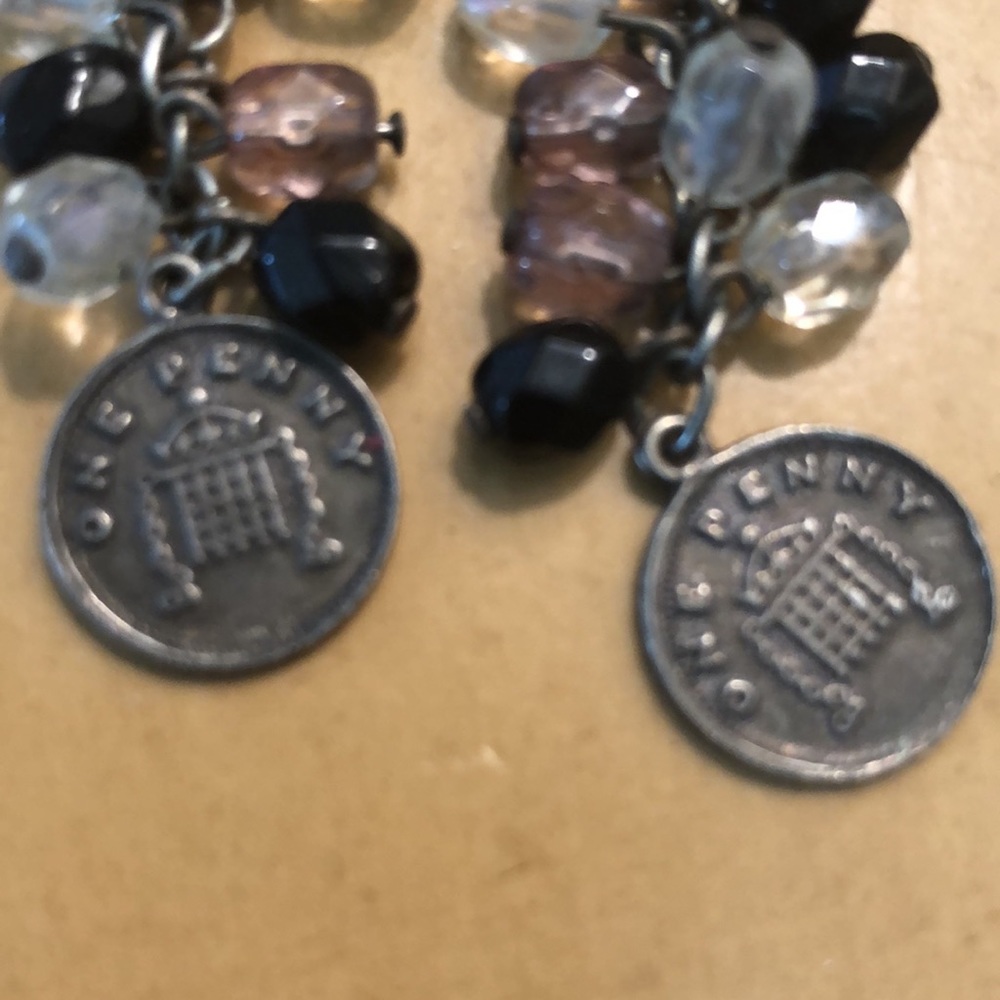 Dangle coin earrings - Picture 3 of 6